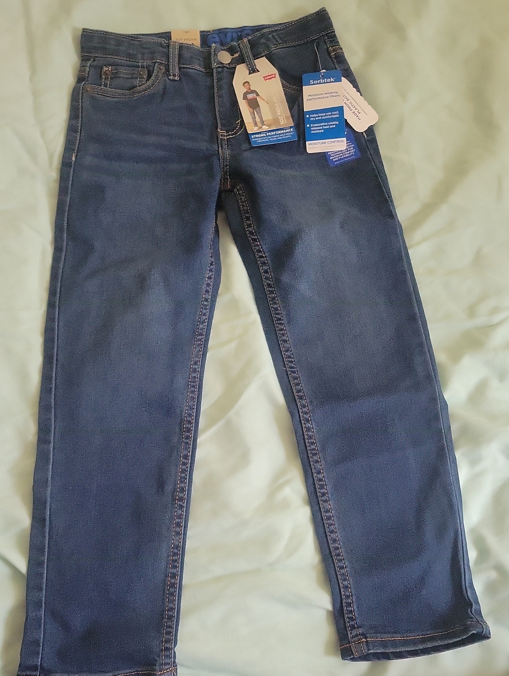 Boys Dark Blue Stretch Jeans - Classic Everyday Fit
